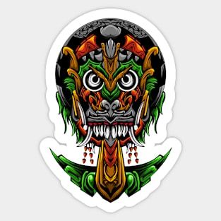 Fantasy barong with fangs Sticker